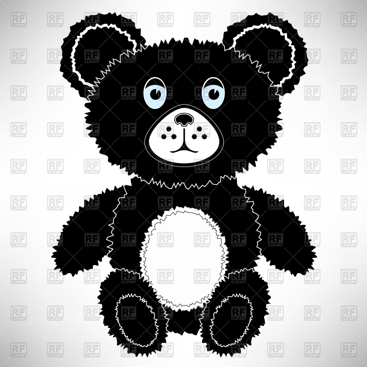 Black Teddy Bear Vector Image Of Plants And Animals 1200x1200 Black Teddy Bear Vector Image Of Plants And Animals