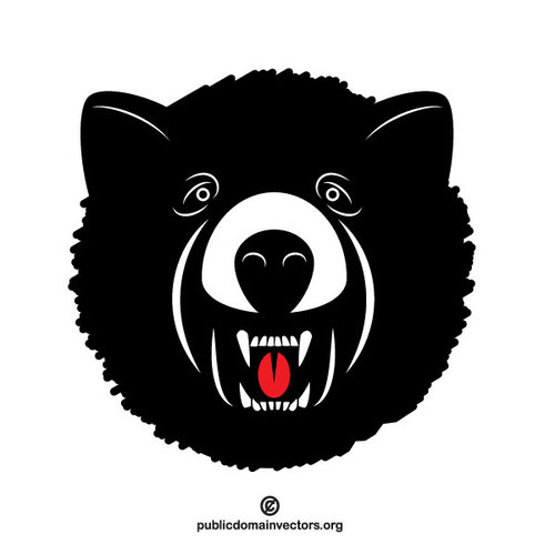 Black Bear Vector Image 500x500 Black Bear Vector Image