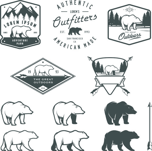 Hand Drawn Polar Bear Logos Vector Free Vector In Encapsulated 500x494 Hand Drawn Polar Bear Logos Vector Free Vector In Encapsulated