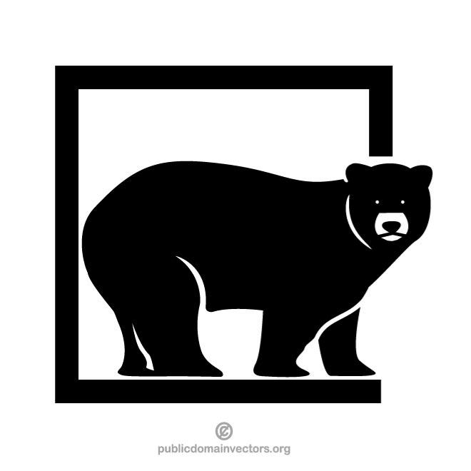 Bear Vector Stencil Art 660x660 Bear Vector Stencil Art