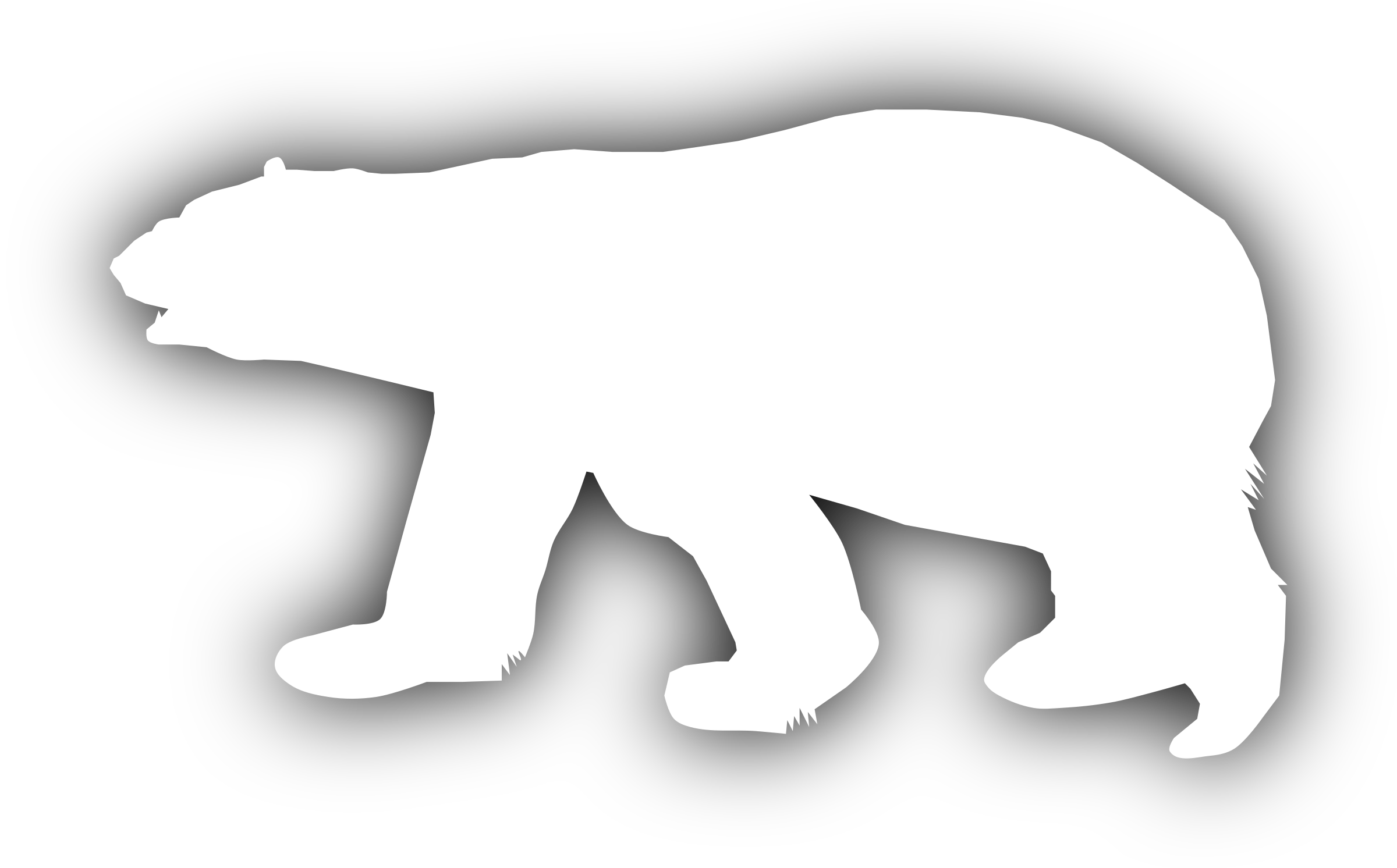 Polar Bear Vector Clipart Image 2400x1492 Polar Bear Vector Clipart Image