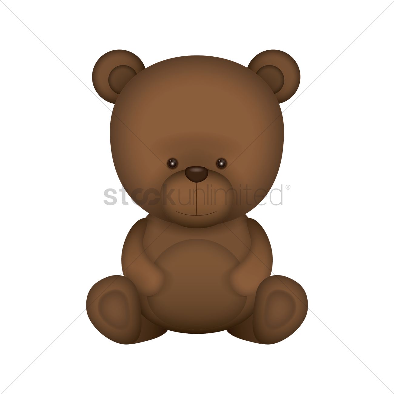 Teddy Bear Vector Image 1300x1300 Teddy Bear Vector Image