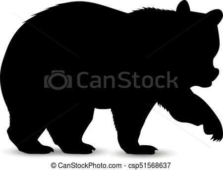 450x343 Collection Of 'bear Vector Silhouette' Download More Than