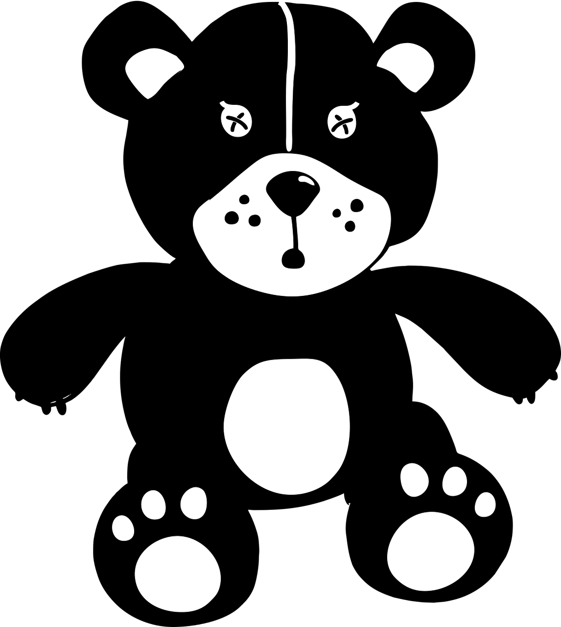 1146x1280 Hd Teddy Vector Graphics
