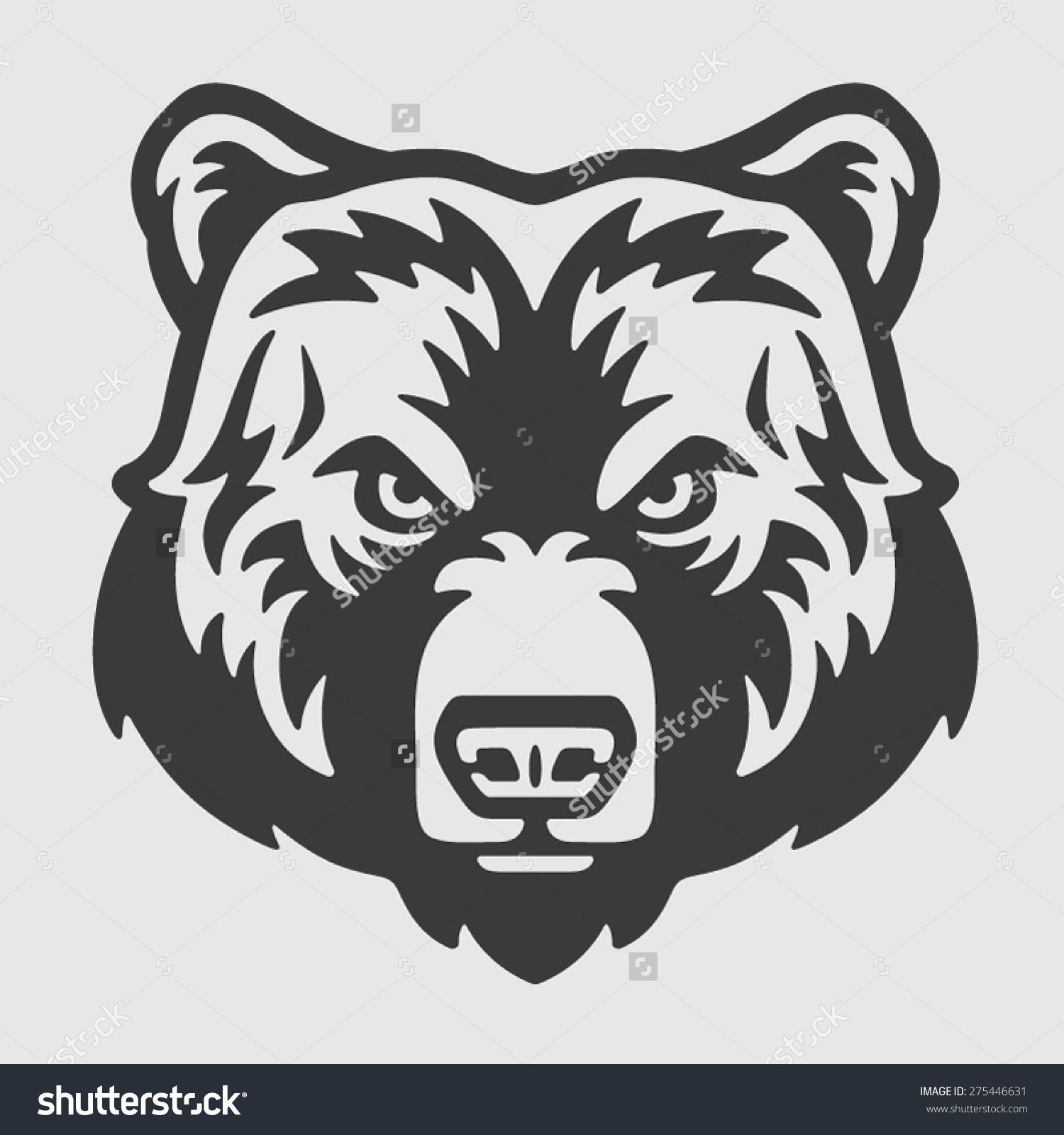 1500x1600 Mascot Stock Vectors Vector Vinyl Bear Stencil, Bear Tattoos