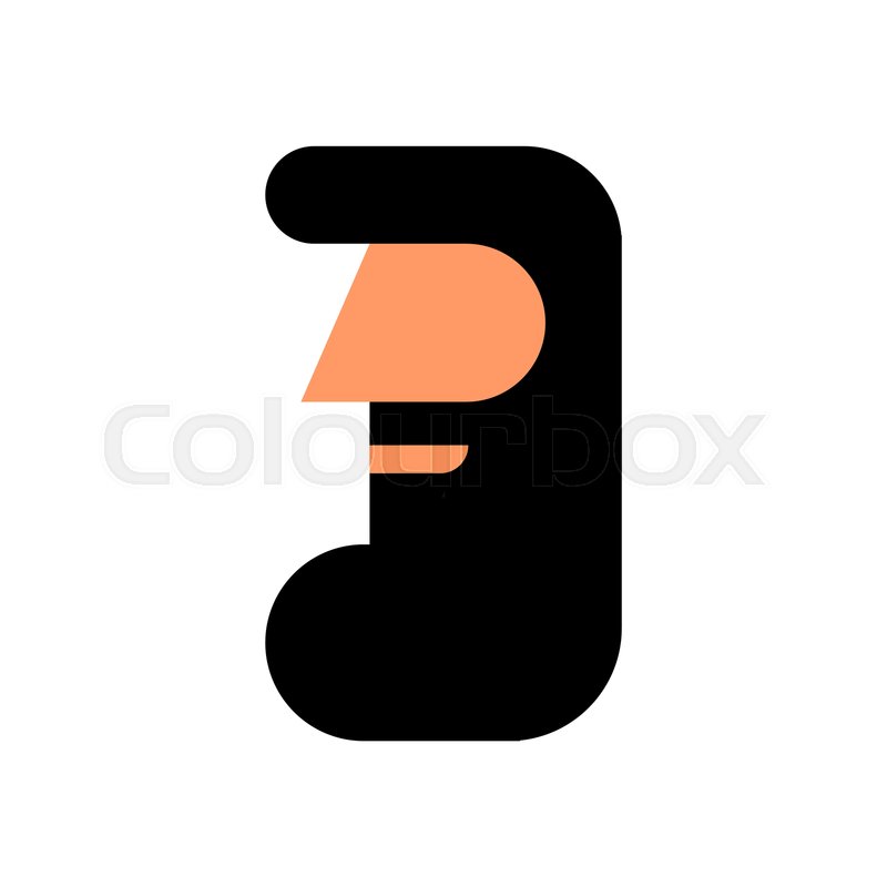 800x800 Hipster Beard Icon Profile Stock Vector Colourbox