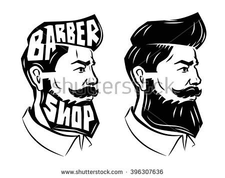 450x356 Vector Black Men With Beard Icon On White Background Proyectos