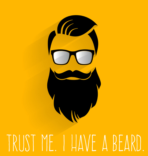 500x526 Long Beard Hipster Head Portrait Vector Set Free Download