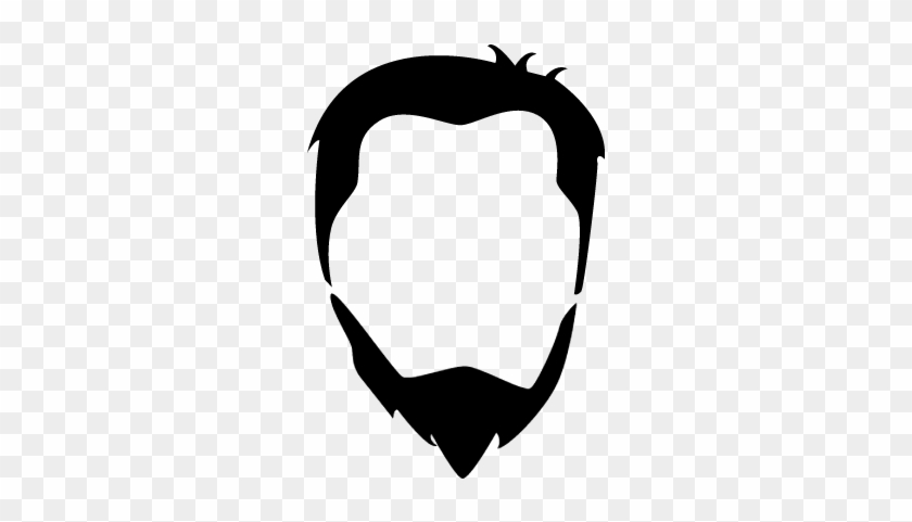 840x481 Male Head Hair And Beard Vector