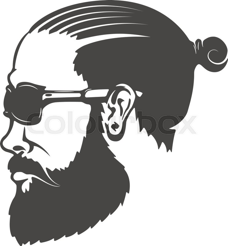 742x800 Man Head With Beard And Mustache Stock Vector Colourbox