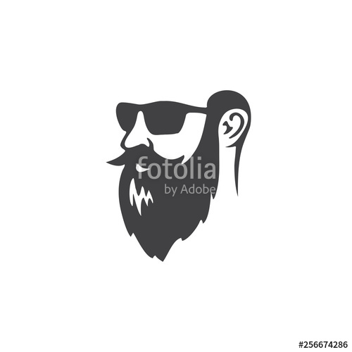 500x500 Barber Shop Beard Logo Vector Stock Image And Royalty Free Vector