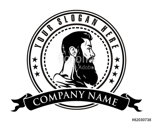 500x400 Man Beard Logo Stock Image And Royalty Free Vector
