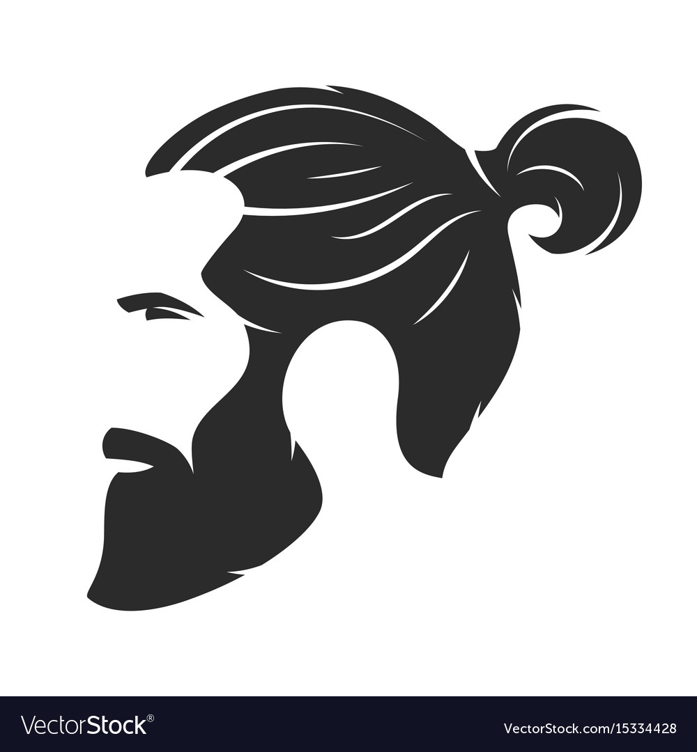 1000x1080 Beard Silhouette Vector