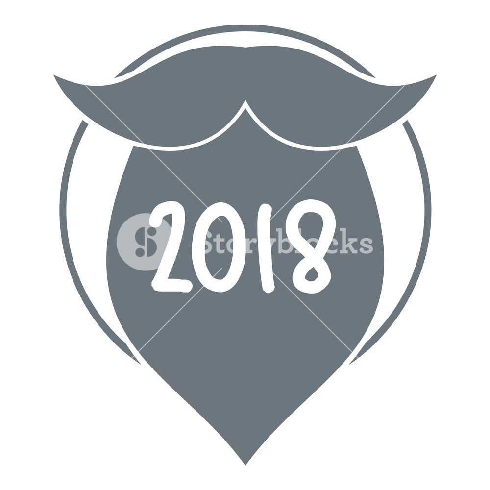 1000x1000 Beard Logo Simple Illustration Of Beard Vector Logo For Web