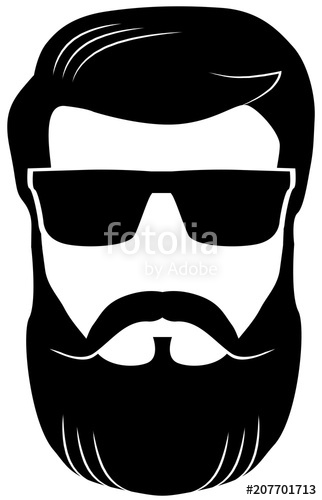 322x500 Bearded Man Wearing Shades Vector Image Stock Image And Royalty