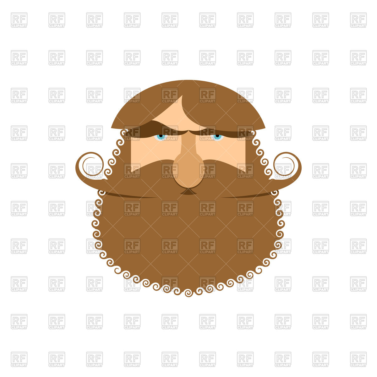 1200x1200 Head Bearded Man Vector Image Of People Popaukropa