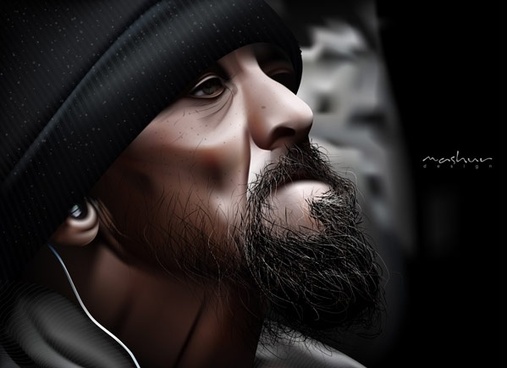 507x368 Beard Free Vector Download