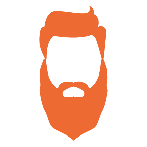 512x512 Hipster Man Beard Silhouette