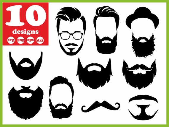 570x430 Beard Long Beard Digital Hipster Download Short Etsy