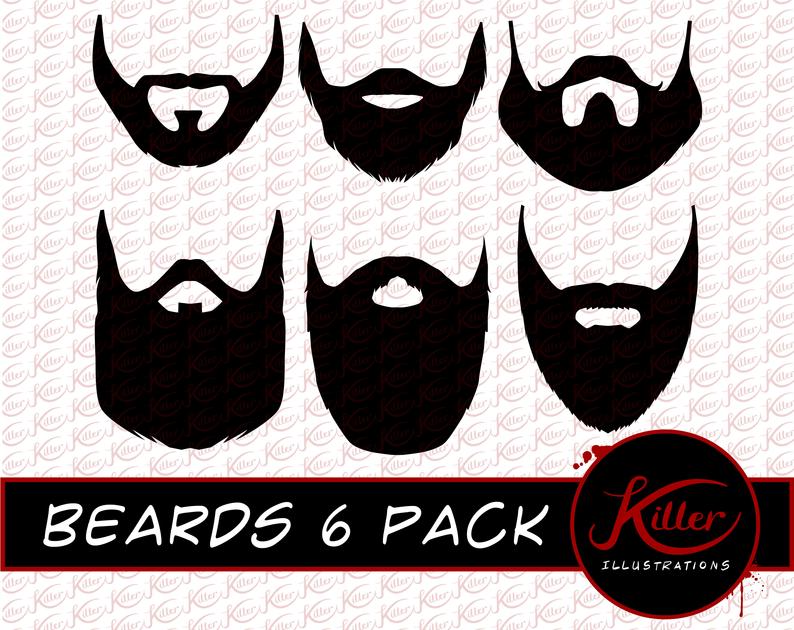Beards Vector Pack Beard Clip Art Instant Etsy 794x630 Beards Vector Pack Beard Clip Art Instant Etsy