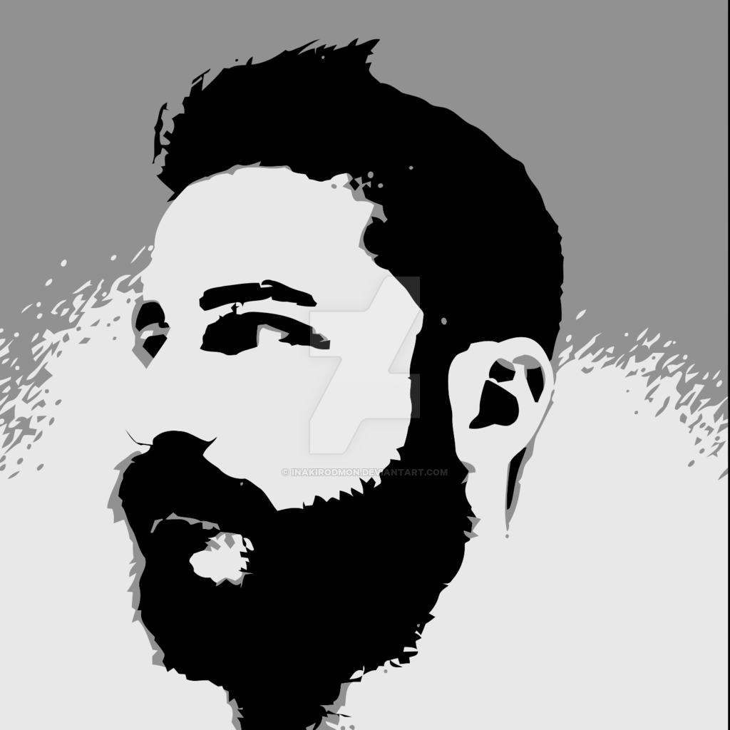 1024x1024 Man Face Beard Vector