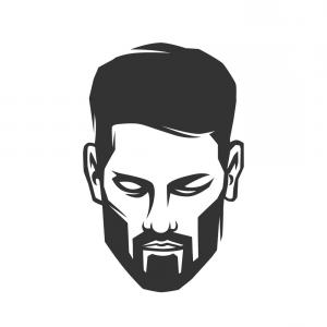 300x300 Mans Face With Beard Vector Catchsplace
