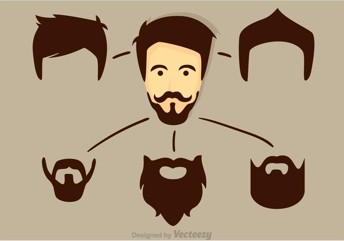 700x490 Beard Free Vector Art