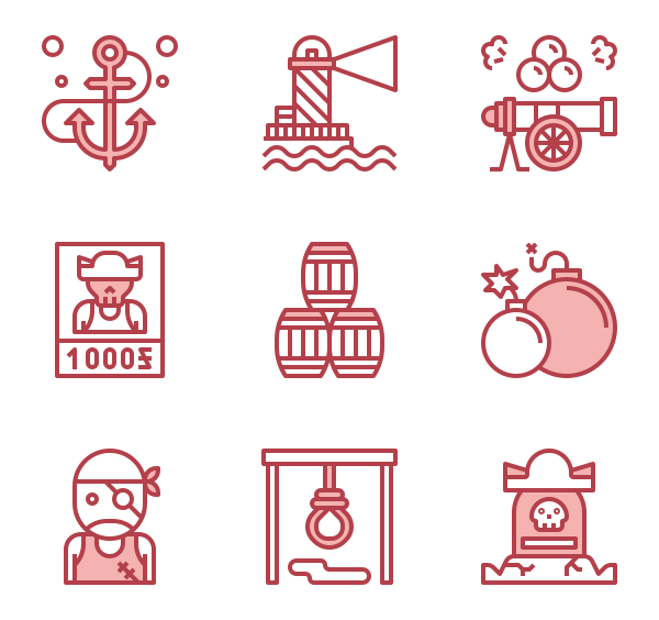 600x564 Beard Icons