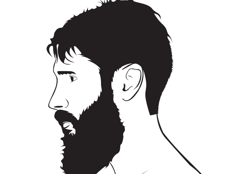 800x600 Bearded Model Portrait