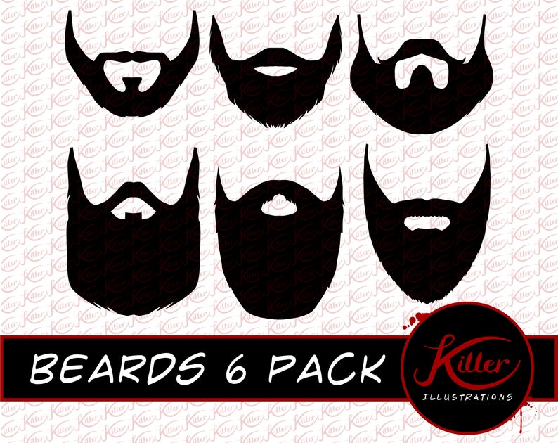 794x630 Beards Vector Pack Beard Clip Art Instant Etsy