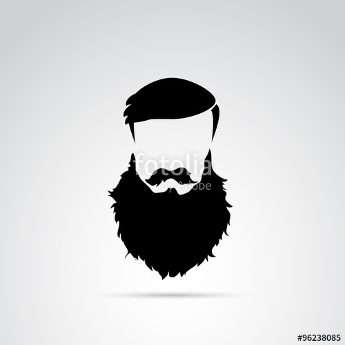 500x500 Beard Vector Icon Stock Image And Royalty Free Vector