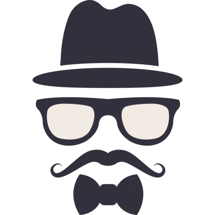 700x700 Beard Vector Glasses Graphics Hq Image Free Png Vector, Clipart