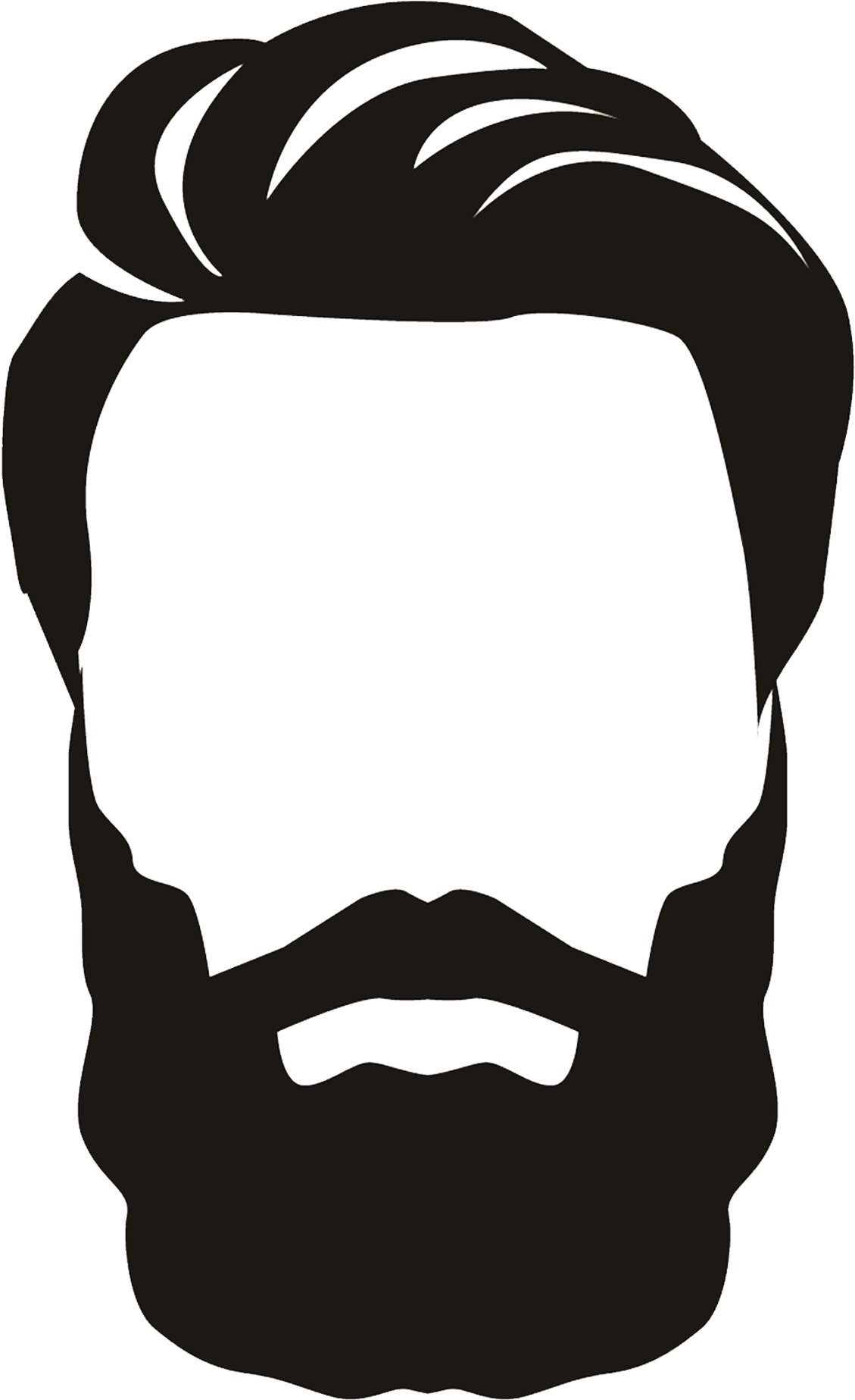 1129x1847 Hd Beard Vector