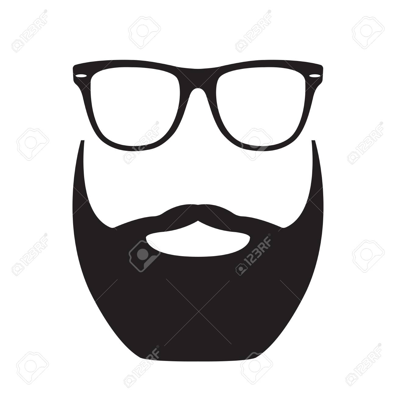 1300x1300 Huge Collection Of 'beard Silhouette Vector' Download More Than