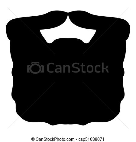 450x470 Beard Silhouette Vector