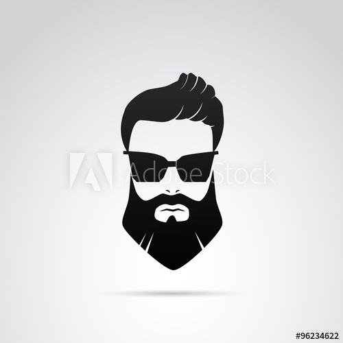 500x500 Beard Vector Icon