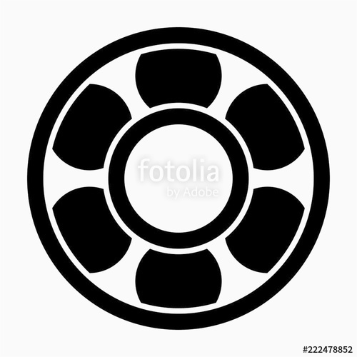 Glyph Beautiful Bearing Vector Icon Stock Image And Royalty Free 500x500 Glyph Beautiful Bearing Vector Icon Stock Image And Royalty Free