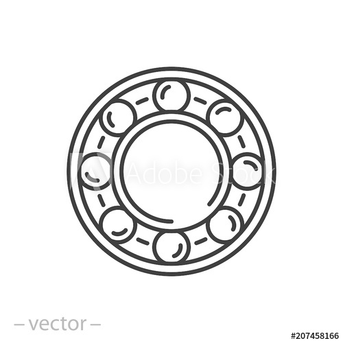 Bearing Line Icon 500x500 Bearing Line Icon
