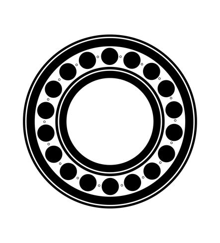 Metal Ball Bearing Black Silhouette Outline Vector Illustration 443x490 Metal Ball Bearing Black Silhouette Outline Vector Illustration