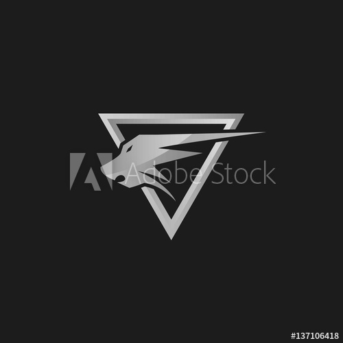 Hipster Silver Lion Or Wolf Or Beast Vector Logo 500x500 Hipster Silver Lion Or Wolf Or Beast Vector Logo