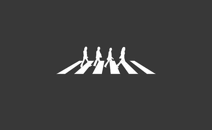 728x447 Hd Wallpaper Beatles Abbey Road, Silhouette The Beatles, Aero