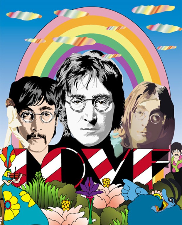 620x768 John Lennon Vector Art Tribute