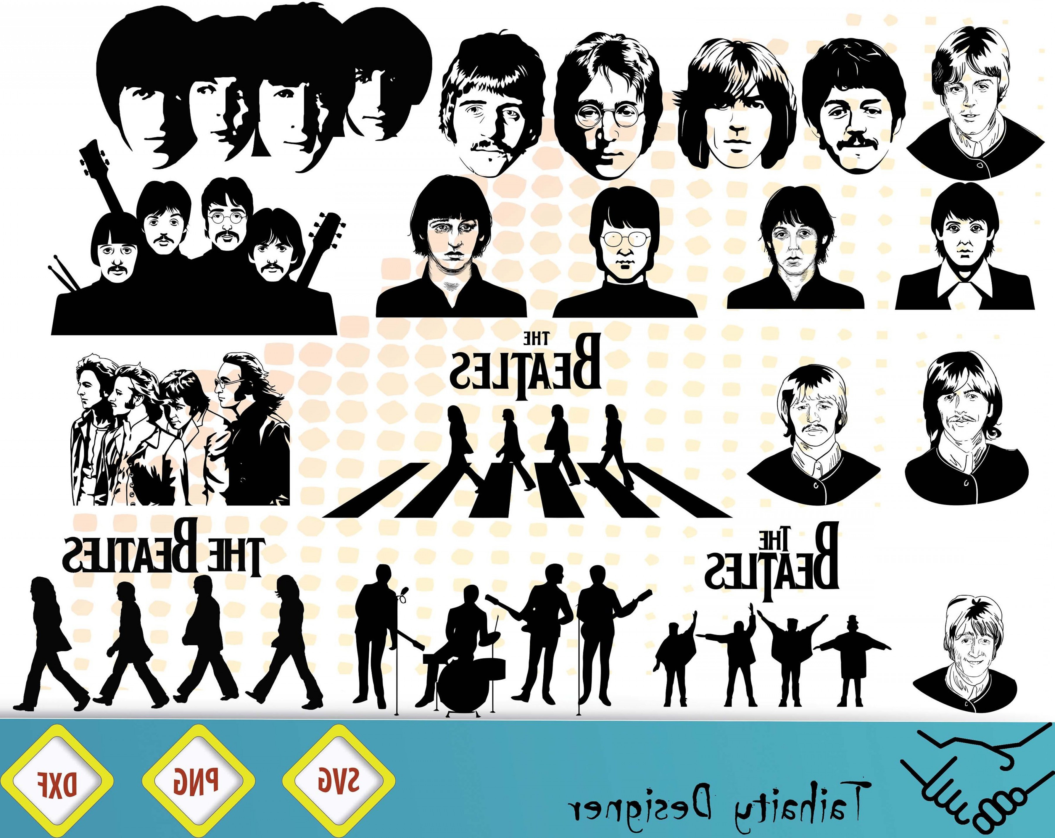 3600x2858 The Beatles The Beatles Dxf Geekchicpro