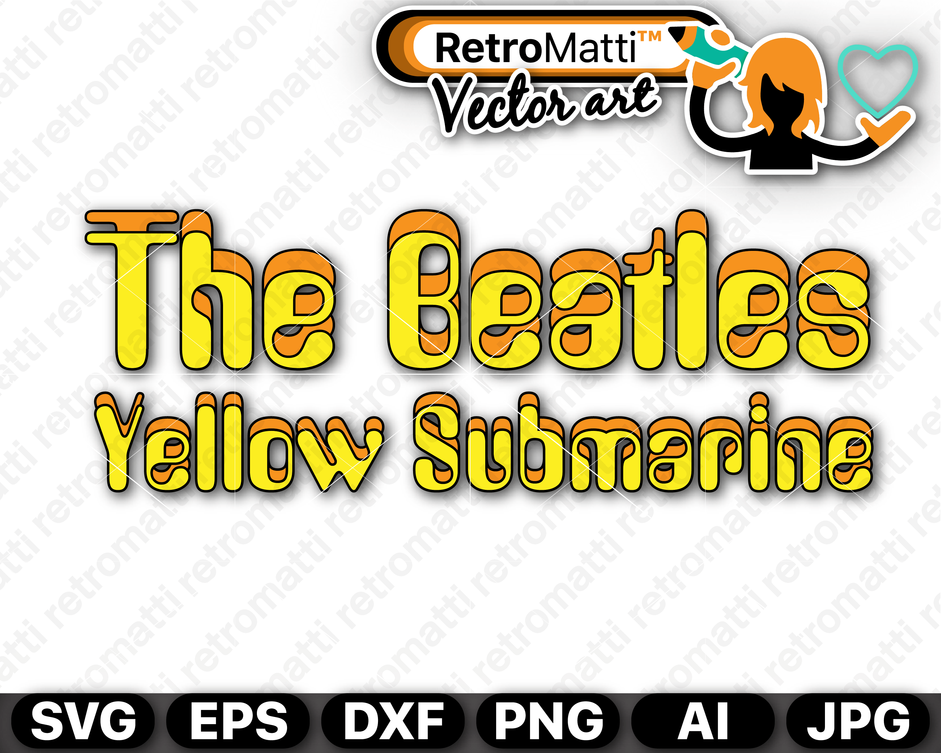 3000x2401 Yellow Submarine The Beatles Retromatti