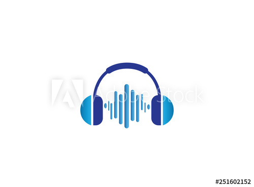 500x369 Headphones With Music Beats, Headset Logo Design