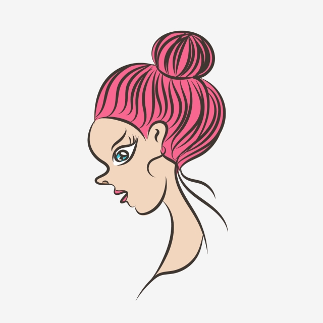 640x640 Beautiful Woman Face Vector Illustration Girl Model, Logo, Face