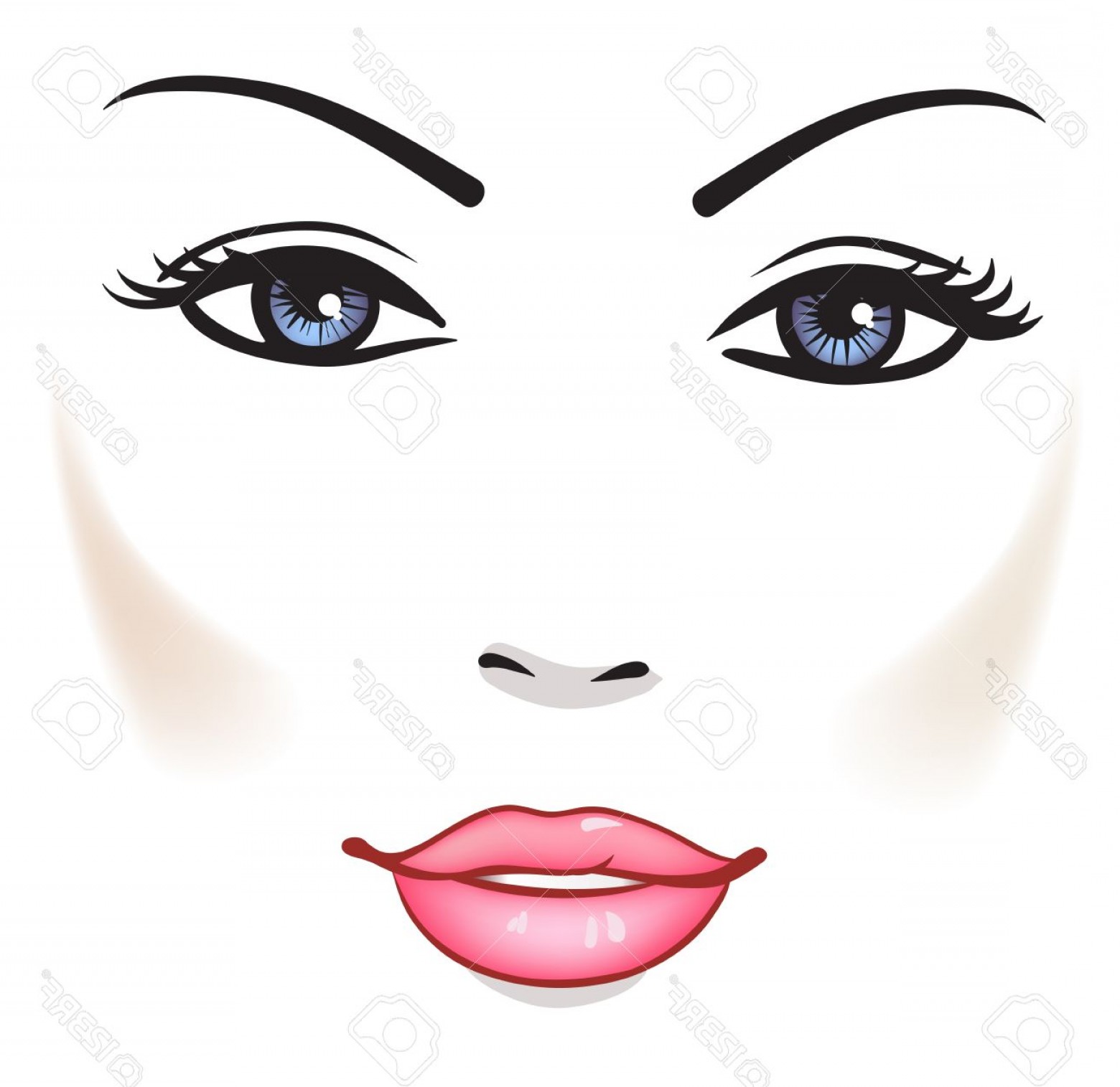 1560x1515 Photobeauty Woman Face Beautiful Girl Vector Portrait Catchsplace