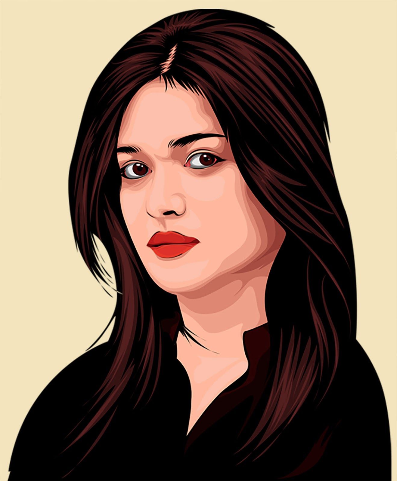 girl illustration vector free download