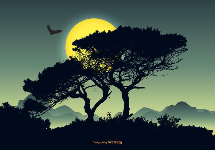 Beautiful Vector Landscape Scene 700x490 Beautiful Vector Landscape Scene