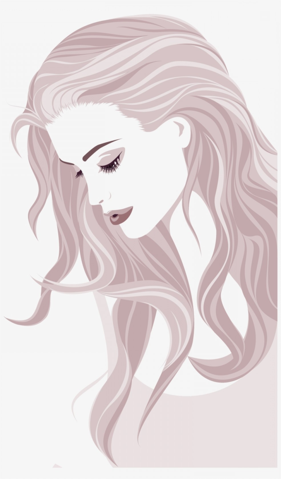 Beautiful Woman Hair Silhouette Vector Soidergi 984x1674 Beautiful Woman Hair Silhouette Vector Soidergi